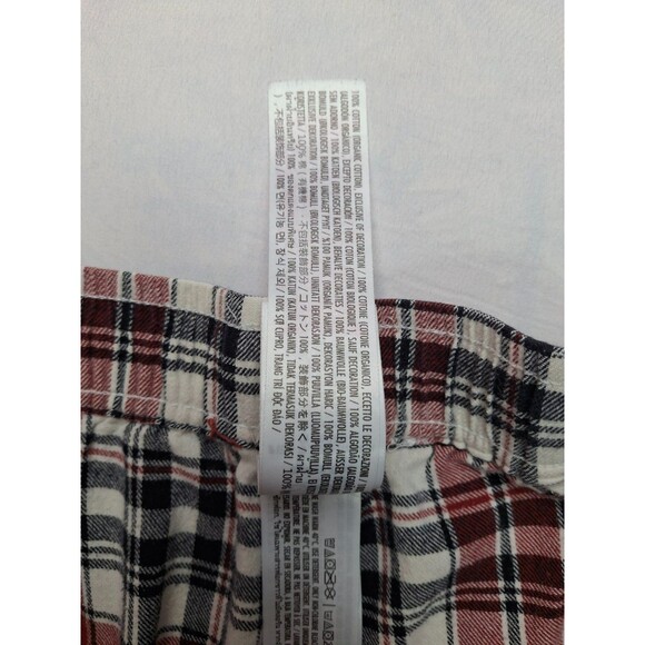 Disney Mickey Mouse Logo Plaid Pajama Draw String Pants Womens Size XXL - Picture 7 of 8